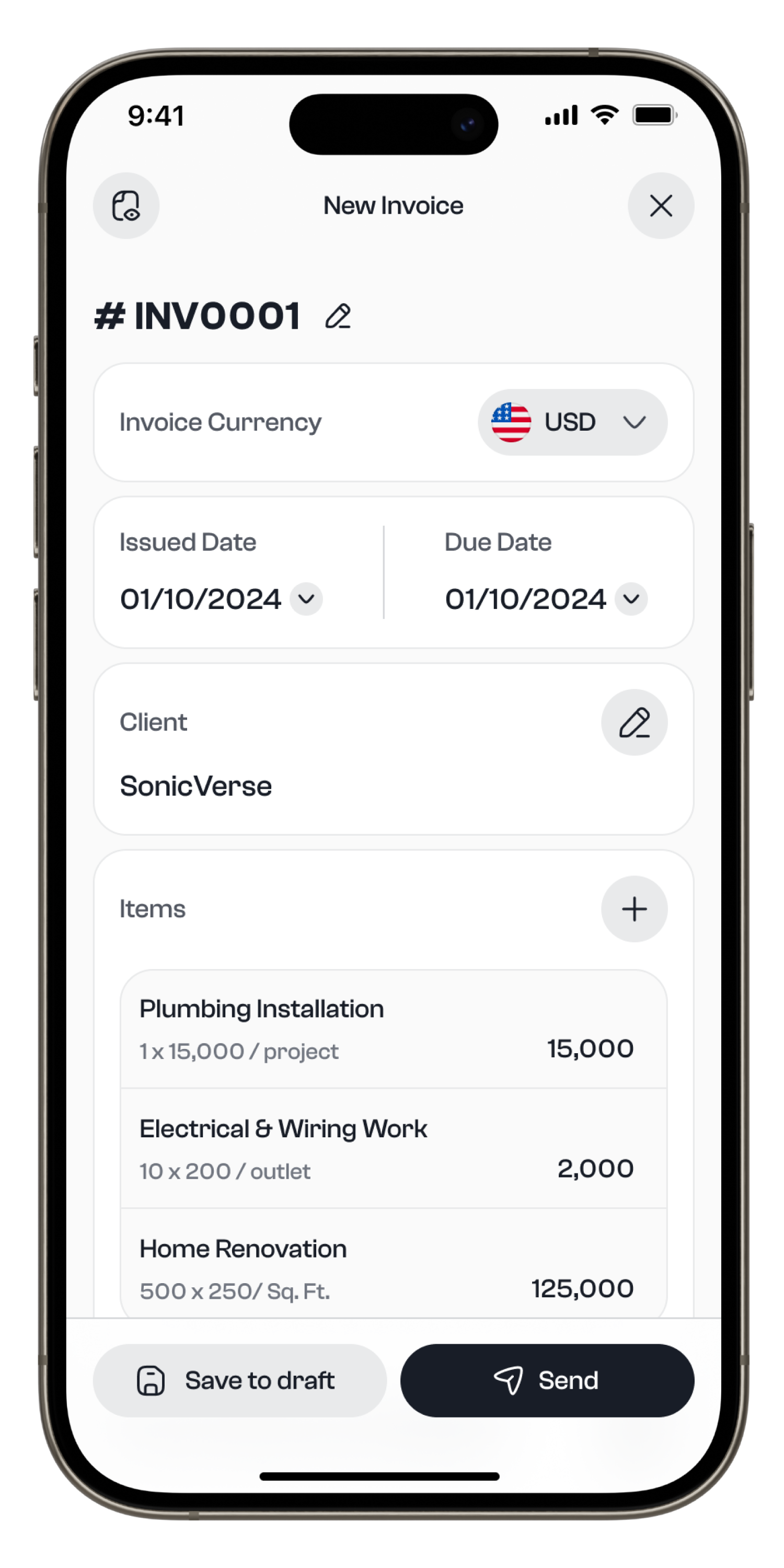 App screenshot - Room details